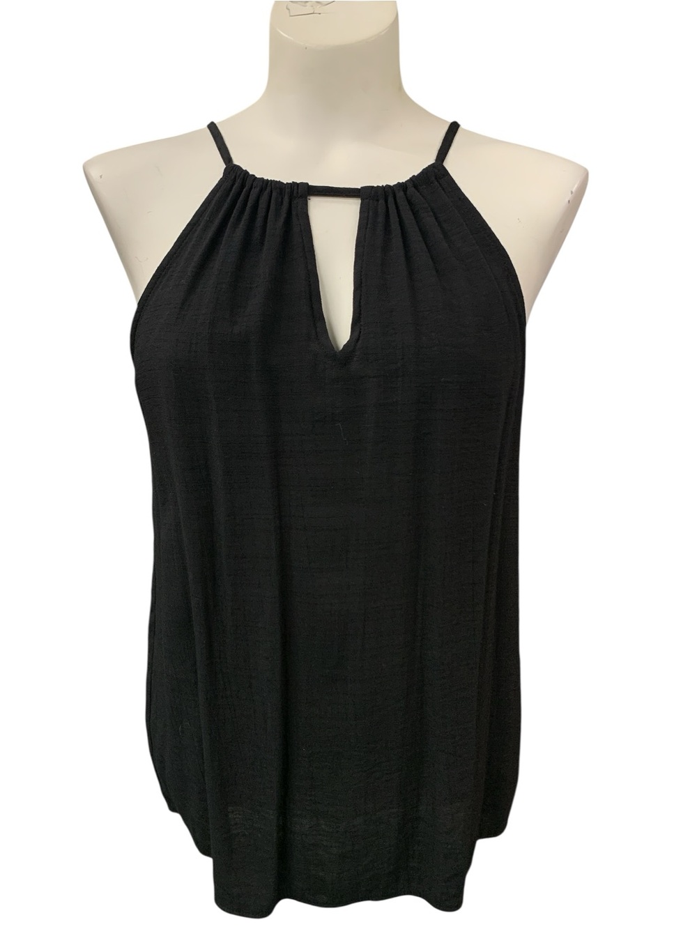 Nine West Black Halter Keyhole Cami Size S